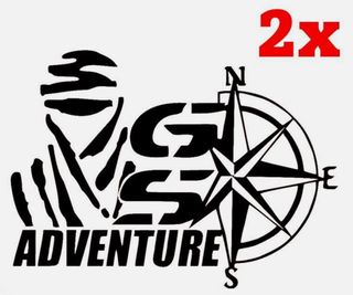 2x Pegatina GS vehiculo Adventure