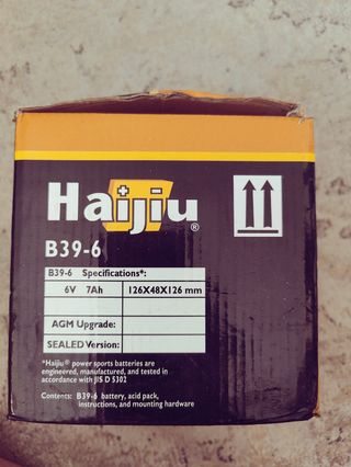 Batería moto Haijiu B39-6