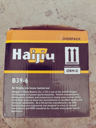 Batería moto Haijiu B39-6