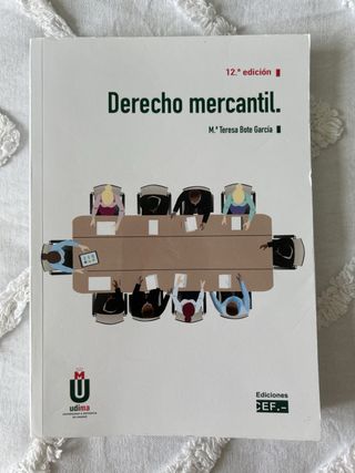 Libro Derecho mercantil Mª Teresa Bote Garcia
