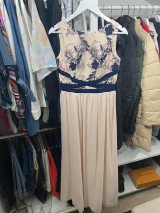 Vestido nude de fiesta