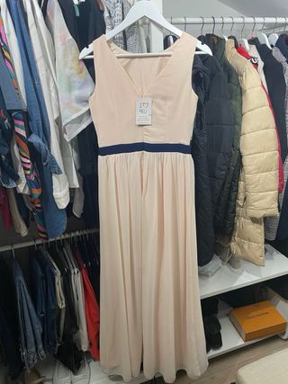 Vestido nude de fiesta