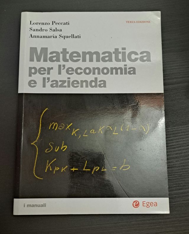 Matematica per l'economia e l'azienda
