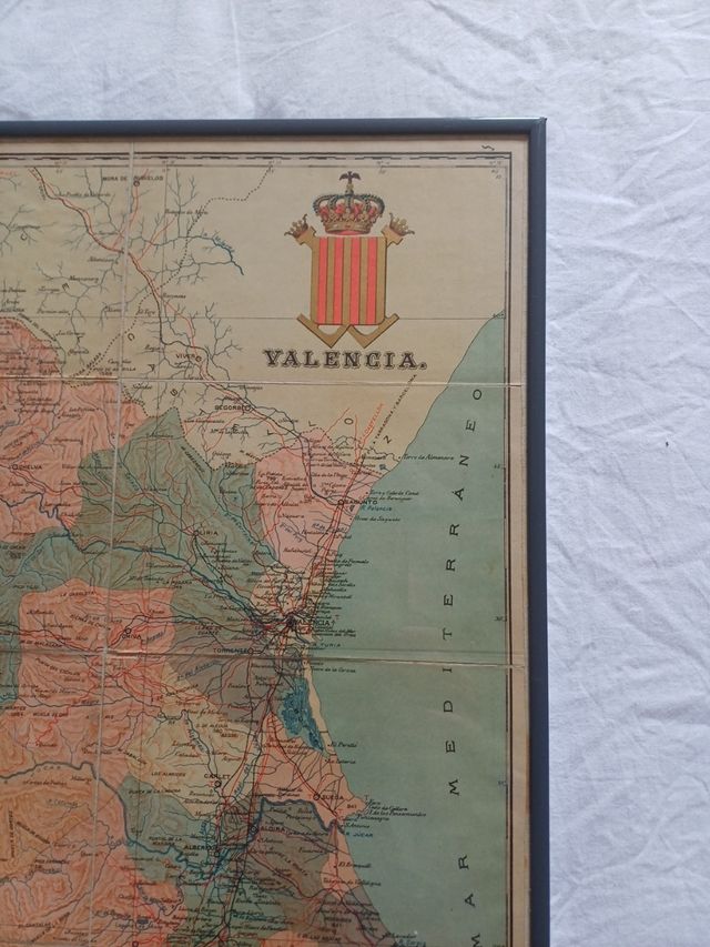 Mapa antiguo comunidad Valenciana