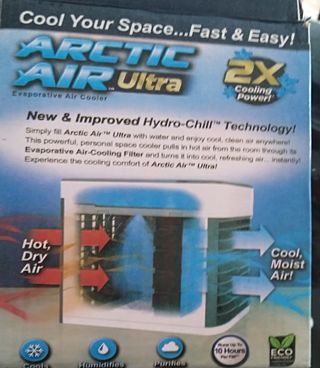 Mini ventilador aireador con agua.