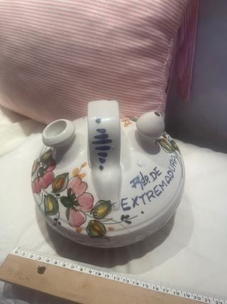 Botijo decorado ceramica