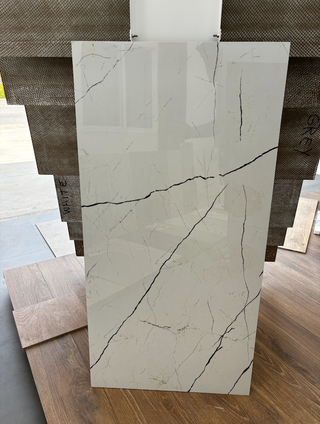 Suelo Cerámico Blanco - 60 x 120 cm