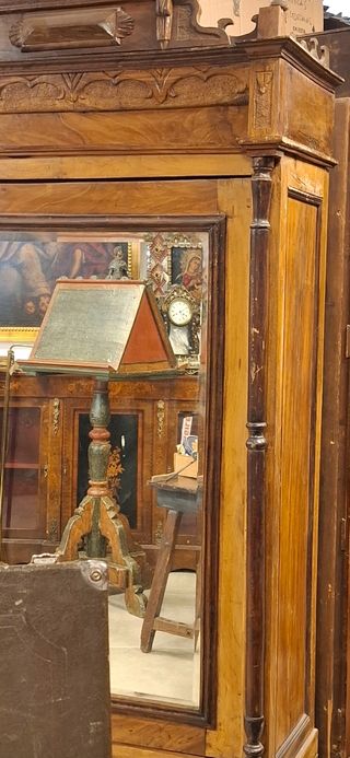 ANTIGUO ARMARIO ROPERO EN MADERA 1 PUERT