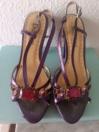 Sandalias zapatos fiesta tacón Doriani