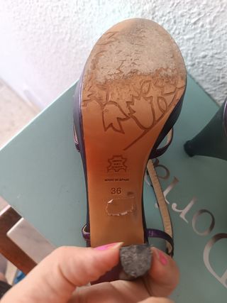 Sandalias zapatos fiesta tacón Doriani