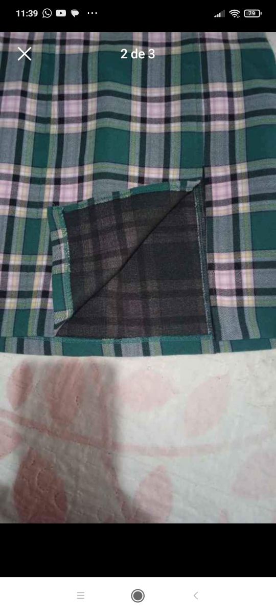 Falda de cuadros talla M