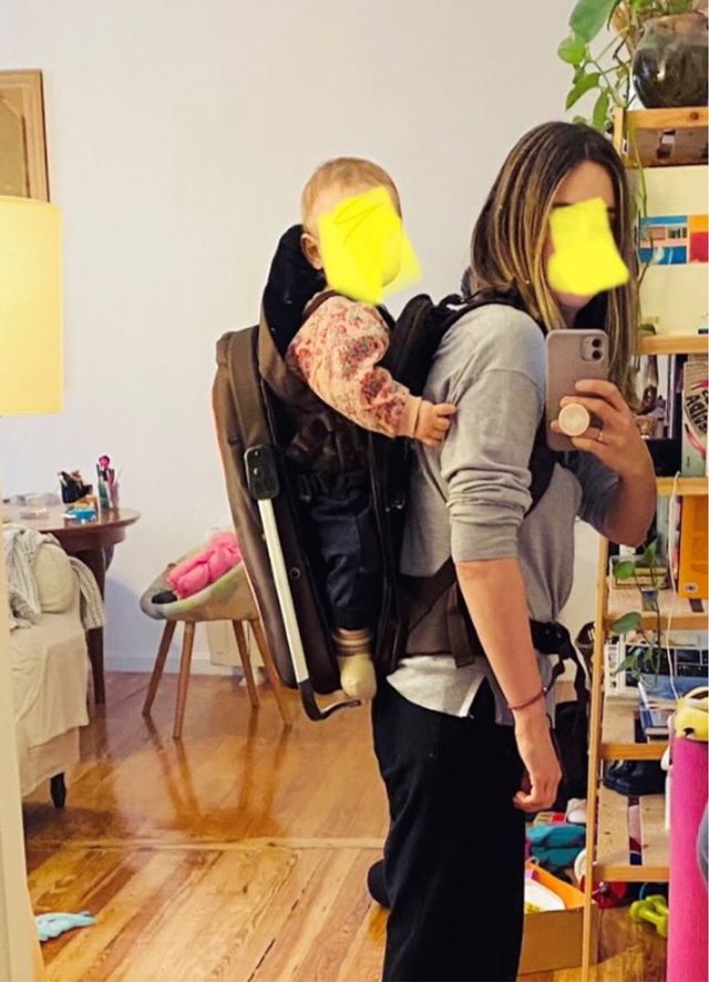 Mochila urbana porta bebe