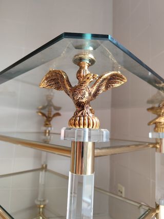 Mesa bar vintage de cristal