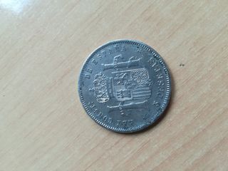 Moneda de 5 pesetas plata Alfonso XII