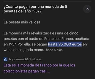Moneda de Franco 1957