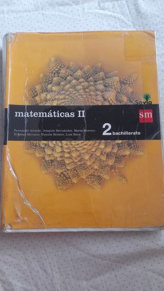 Libro Matemáticas II 2° Bachillerato