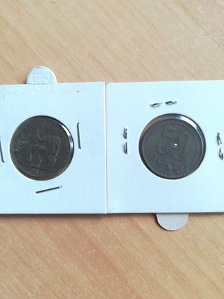 Moneda 50 céntimos República 1937