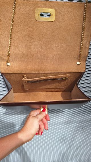 Bolso De Mano De Piel De Serpiente