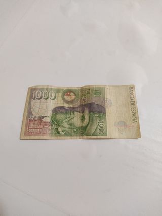 Billete de 1000 pesetas.