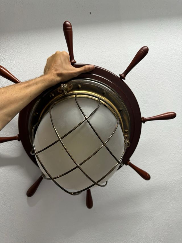 Lampara techo timón