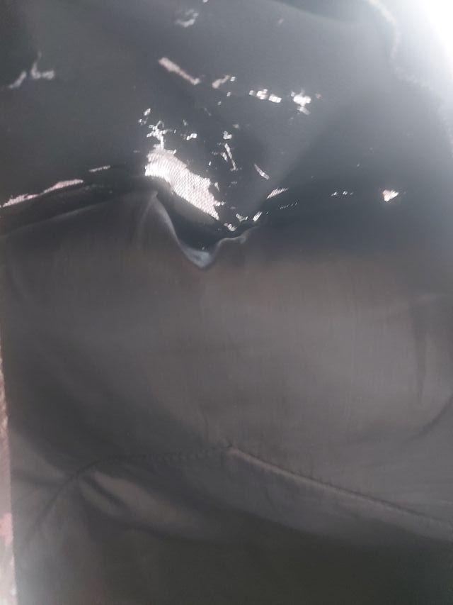 Mochila de tela estampada de mujer