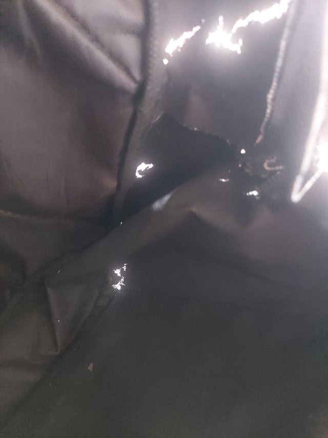 Mochila de tela estampada de mujer