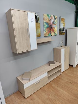 NUEVO MUEBLE SALON CON MODULOS Y TV!!