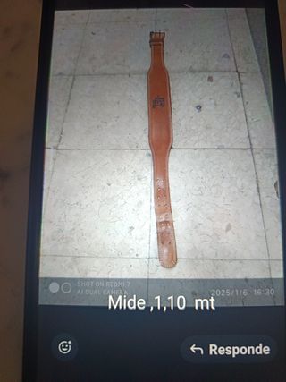 Cinturón lumbar de trabajo 1,10 cm.