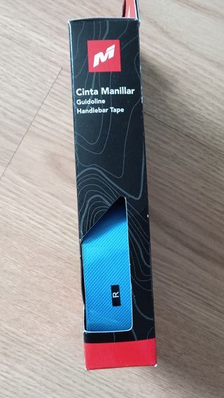 cinta manillar bicicleta massi azul metal