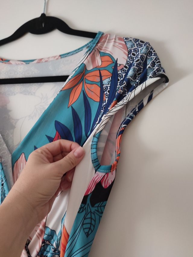 Vestido largo con cinturón