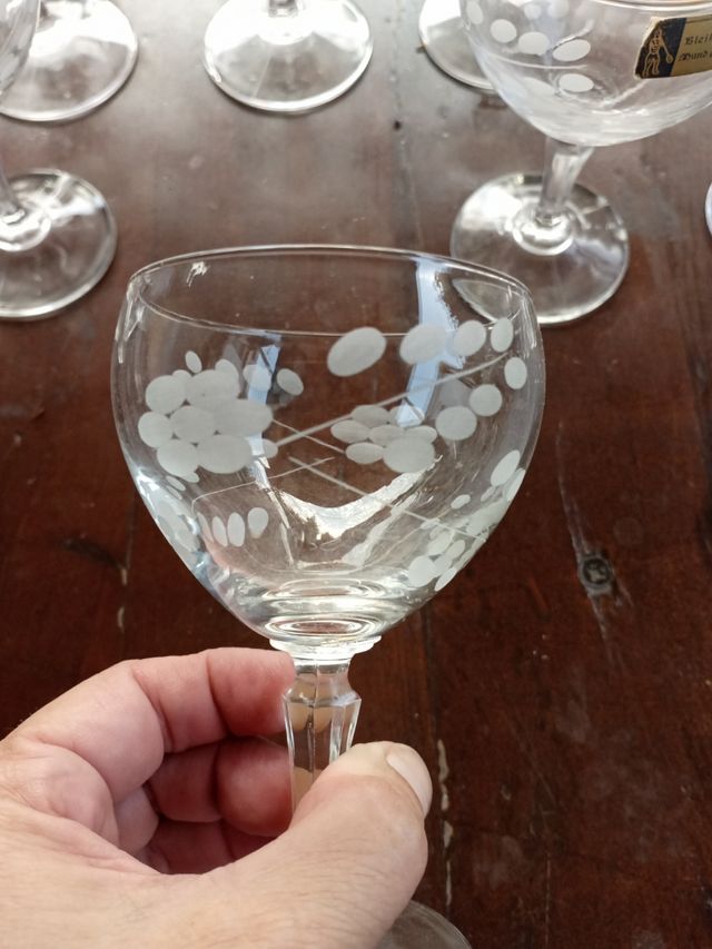 18+4 bicchieri vintage cristall NUOVI