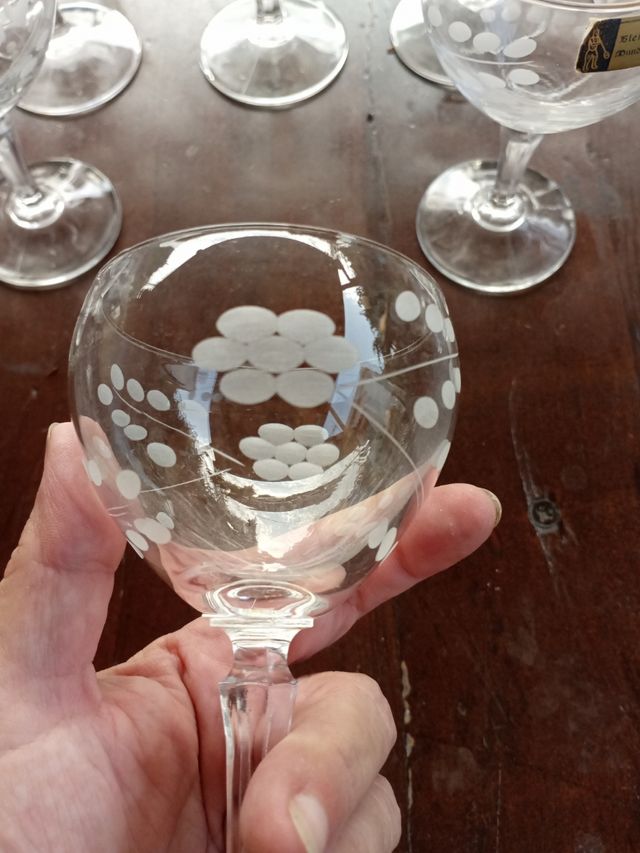 18+4 bicchieri vintage cristall NUOVI