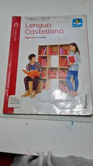 Libro Lengua castellana 6 de primaria.