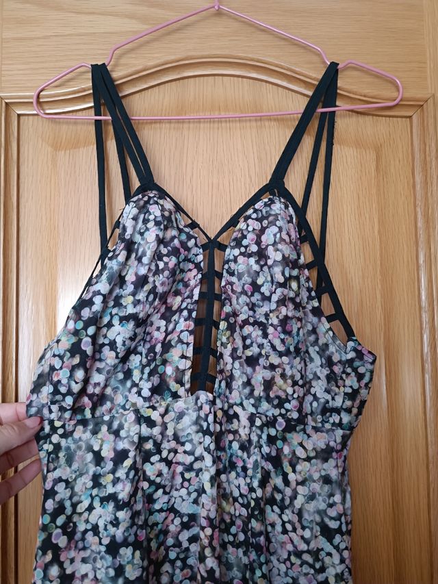 Vestido tirantes dos largos de colores