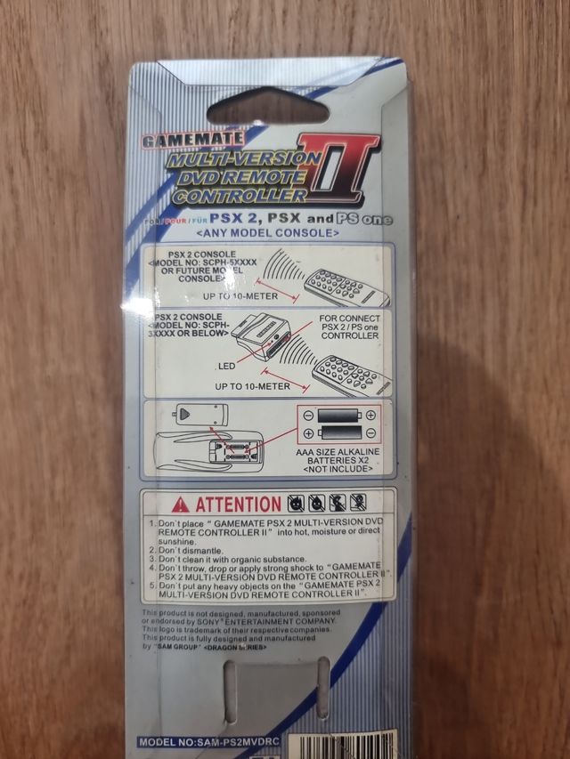 Mando DVD playstation ps2 Gamemate