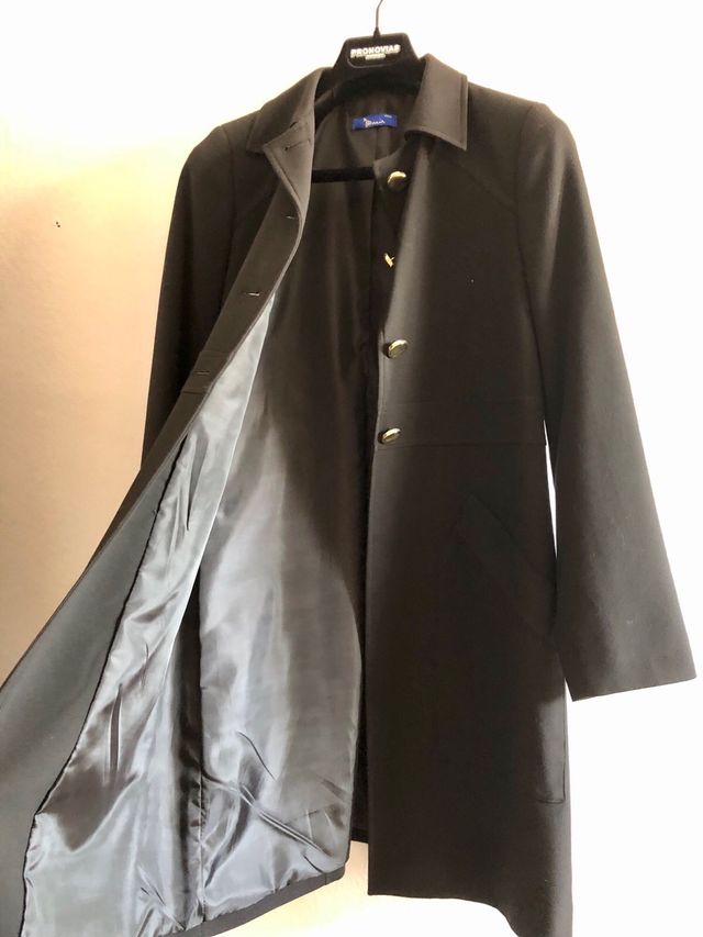 Abrigo mujer de fiesta negro