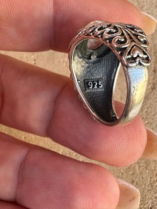 Anillo de plata de ley 925