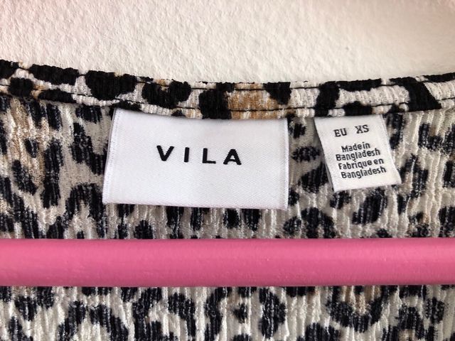 Vestido animal print Vila