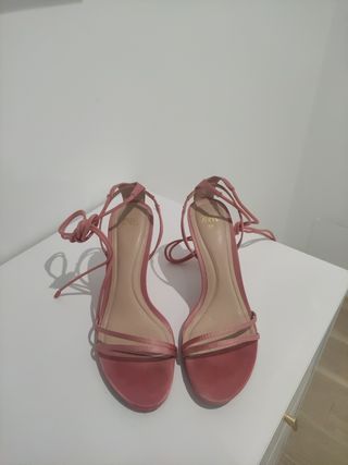 Sandalias Rosas Zara 