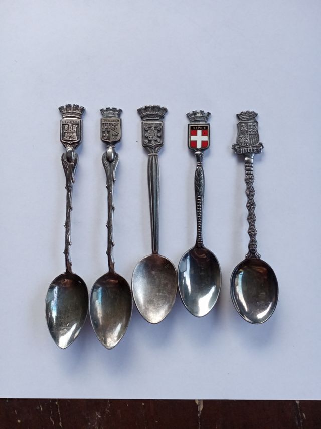 blocco 5 cucchiai vintage