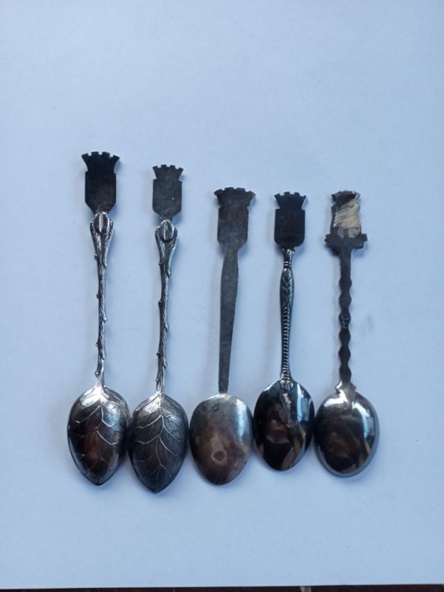 blocco 5 cucchiai vintage