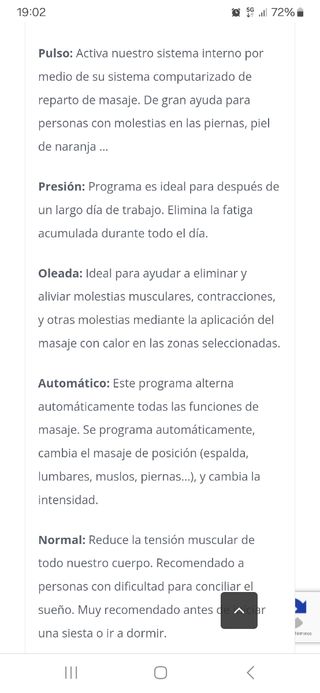 Camilla Automasaje Sensitive LH Undulhar System