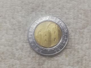 MONEDA SAN MARINO 500 LIRAS 1992 KM#286 EXCELENTE