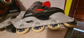 Patines con rodilleras