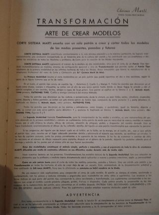 Corte sistema Marti-Modisteria