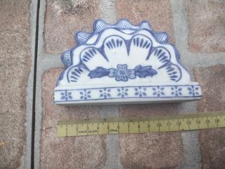 Portatatovaglioli ceramica stile shabby