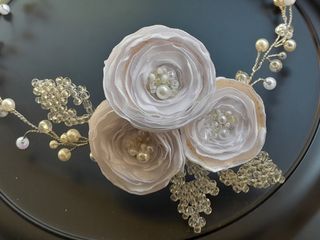 Tiara/diadema con aire vintage boda, comunión