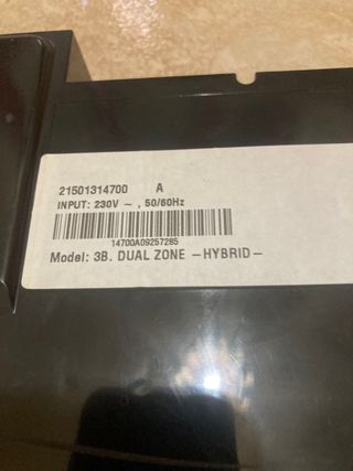 Placa base whirlpool dual zone hibrid
