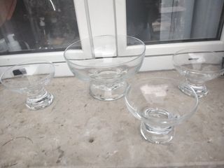 Set cristallo 1+3 per Macedonia nuovo pesante