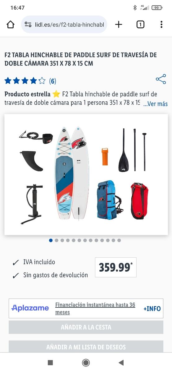 Tabla paddle surf